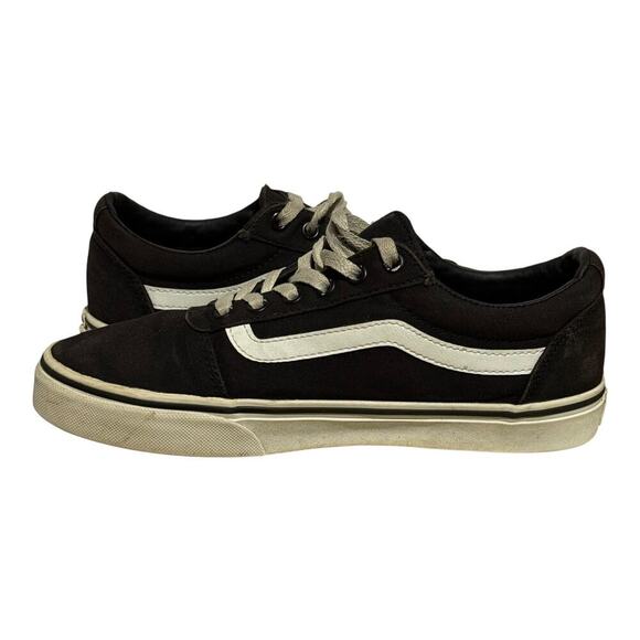 Vans Old Skool Black Canvas Low Top Sneakers Women's Size 9 Skate Classic Stripe - Picture 6 of 8